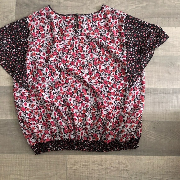Cute floral top casual summer blouse plus size - Picture 1 of 5